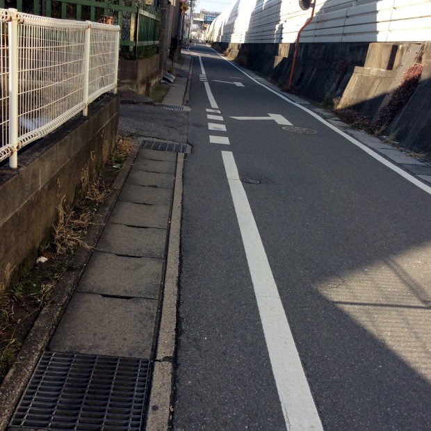 原木1丁目 京葉道路の下側道