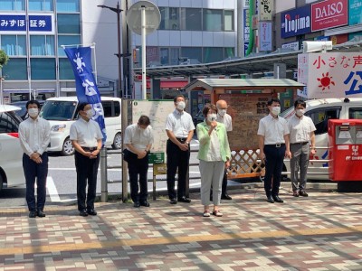 終戦記念日街頭演説会1