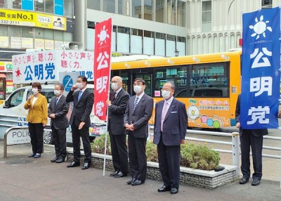 本八幡駅、市川駅、行徳駅の3駅にて街頭演説会2