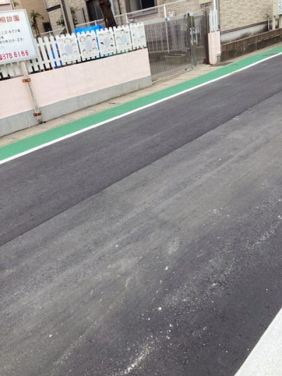 鬼高1丁目　鬼高保育園前の道路2