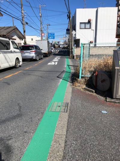 原木3丁目先の県道179号船橋行徳線2