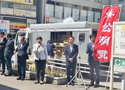 憲法記念日街頭演説会1