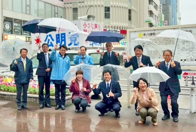 2月定例会議会の街頭演説会